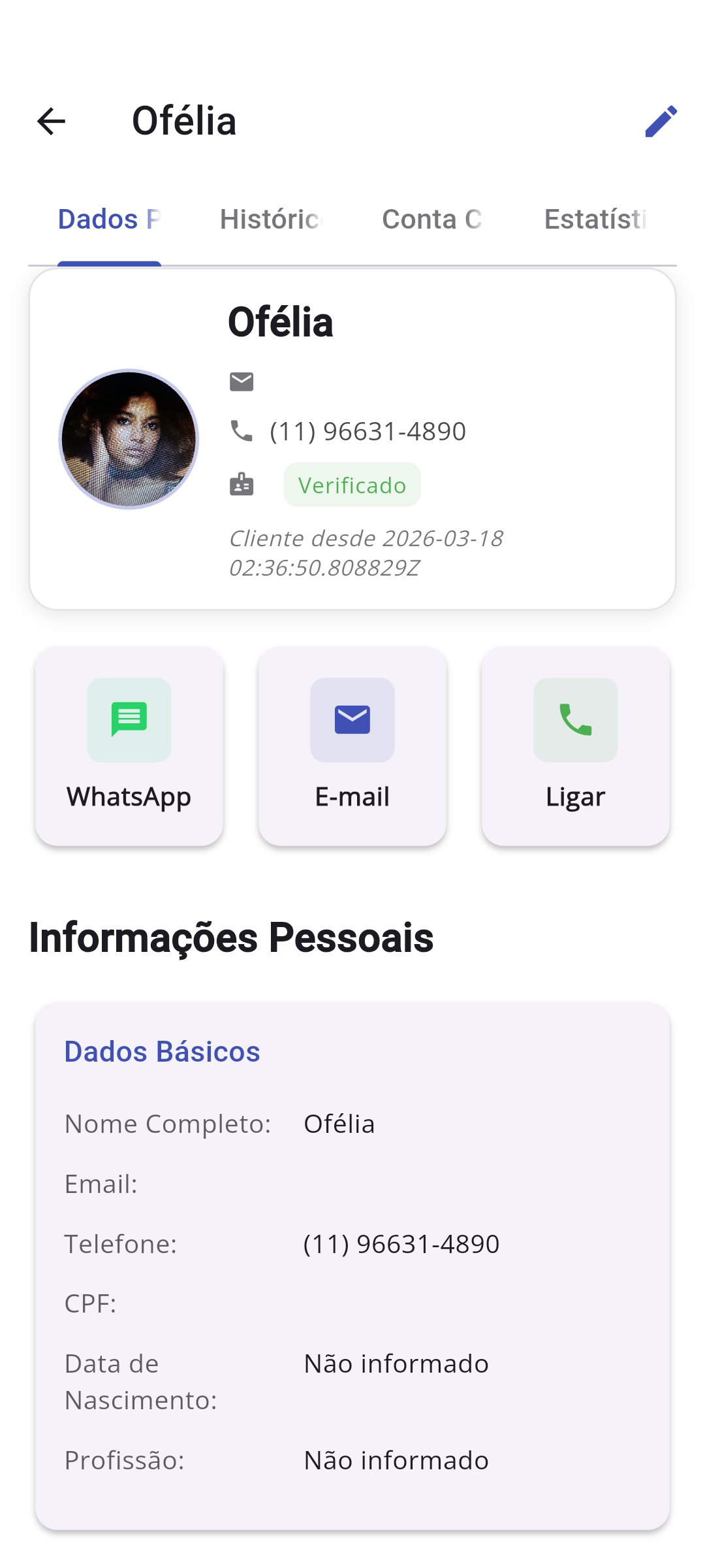 Tela de fechamento de caixa no aplicativo AppCo